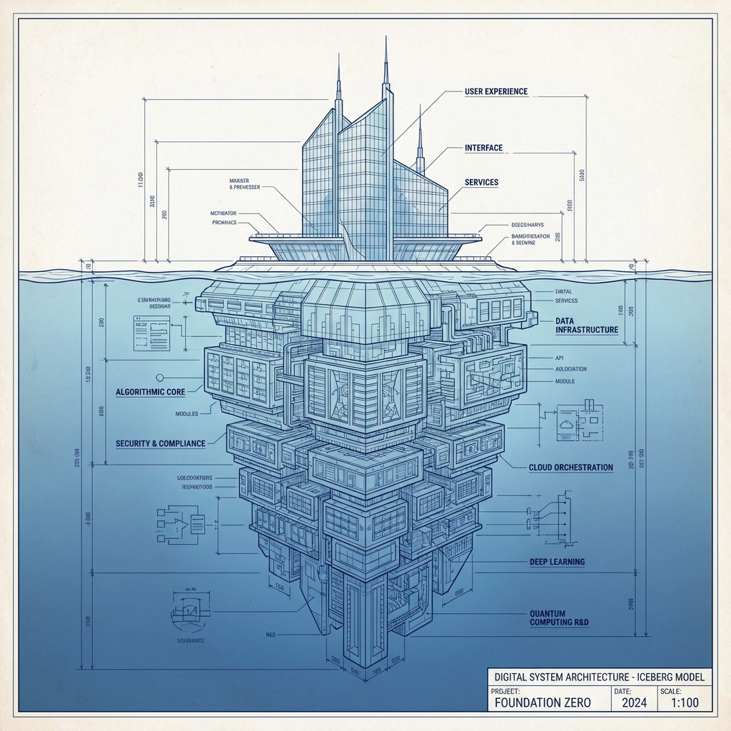 CAD Blueprint of digital system